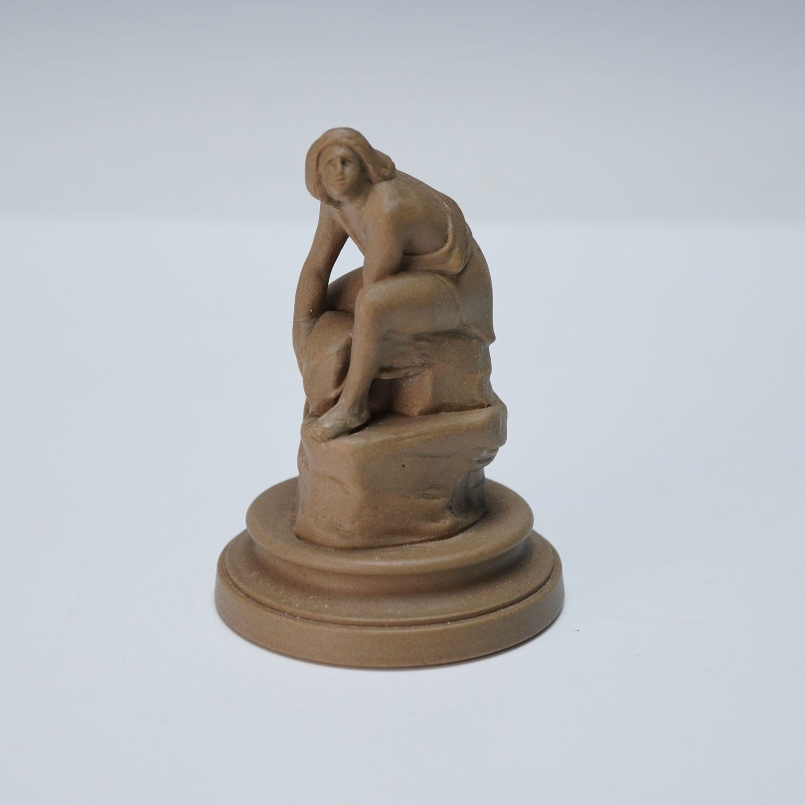Wedgwood by John Flaxman Brown Jasperware Chess Piece, Pawn (1 of 4)