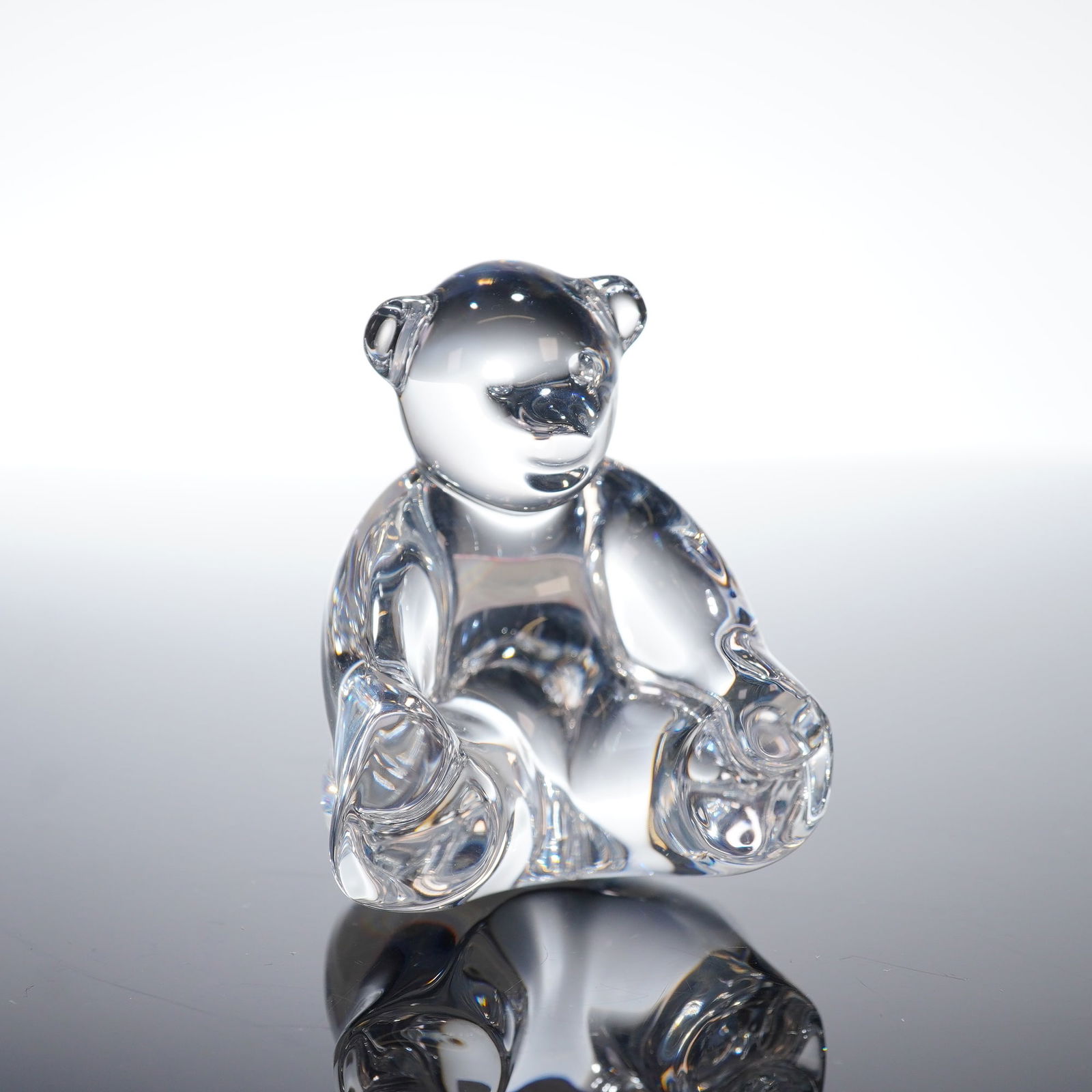 Baccarat Crystal Seated Teddy Bear Figurine (1 of 3)