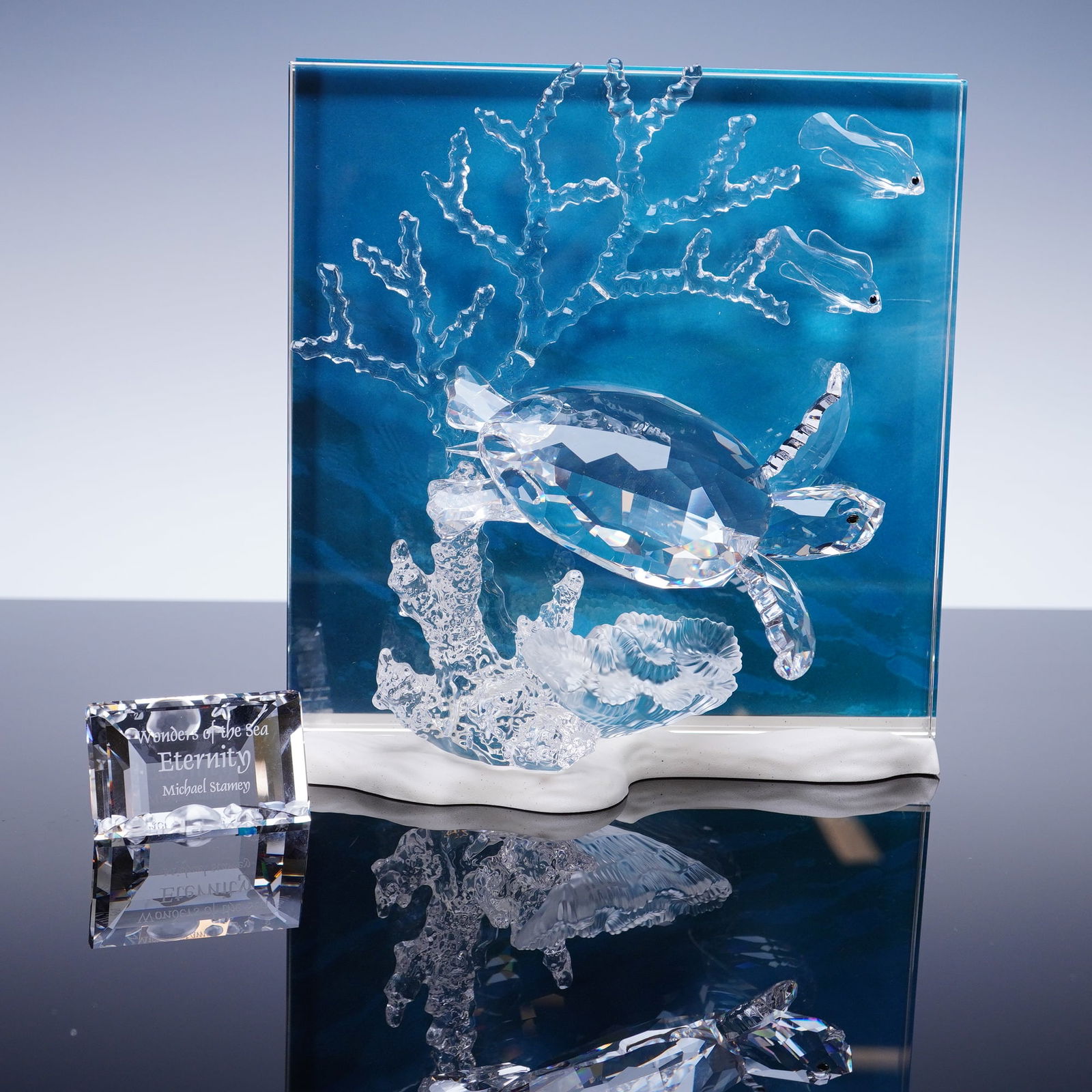 Swarovski Crystal Sculpture, Wonders of the Sea Eternity with Title Plaque (1 of 6)