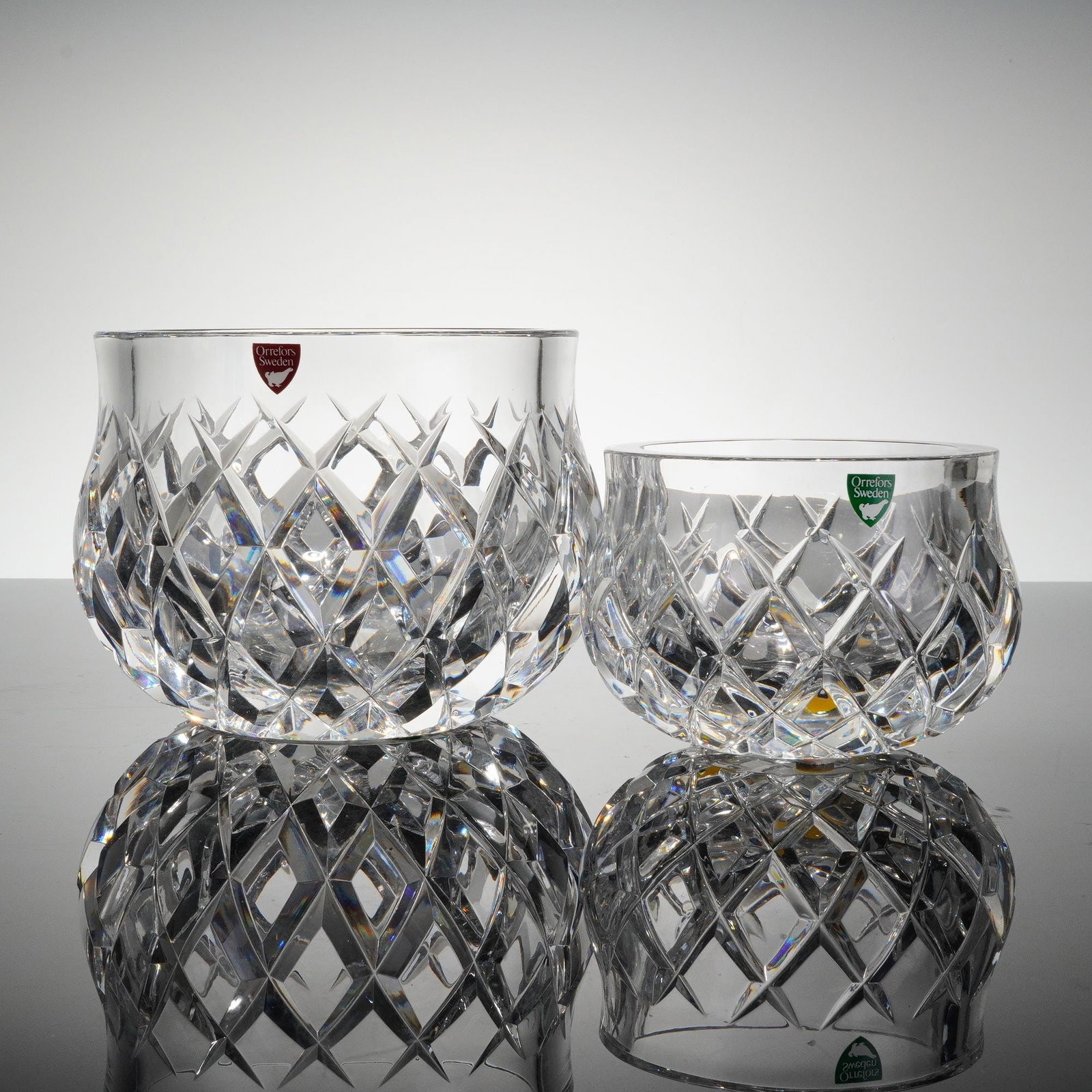 Pair of Orrefors by Gunnar Cyren Sofiero Crystal Bowls (1 of 5)
