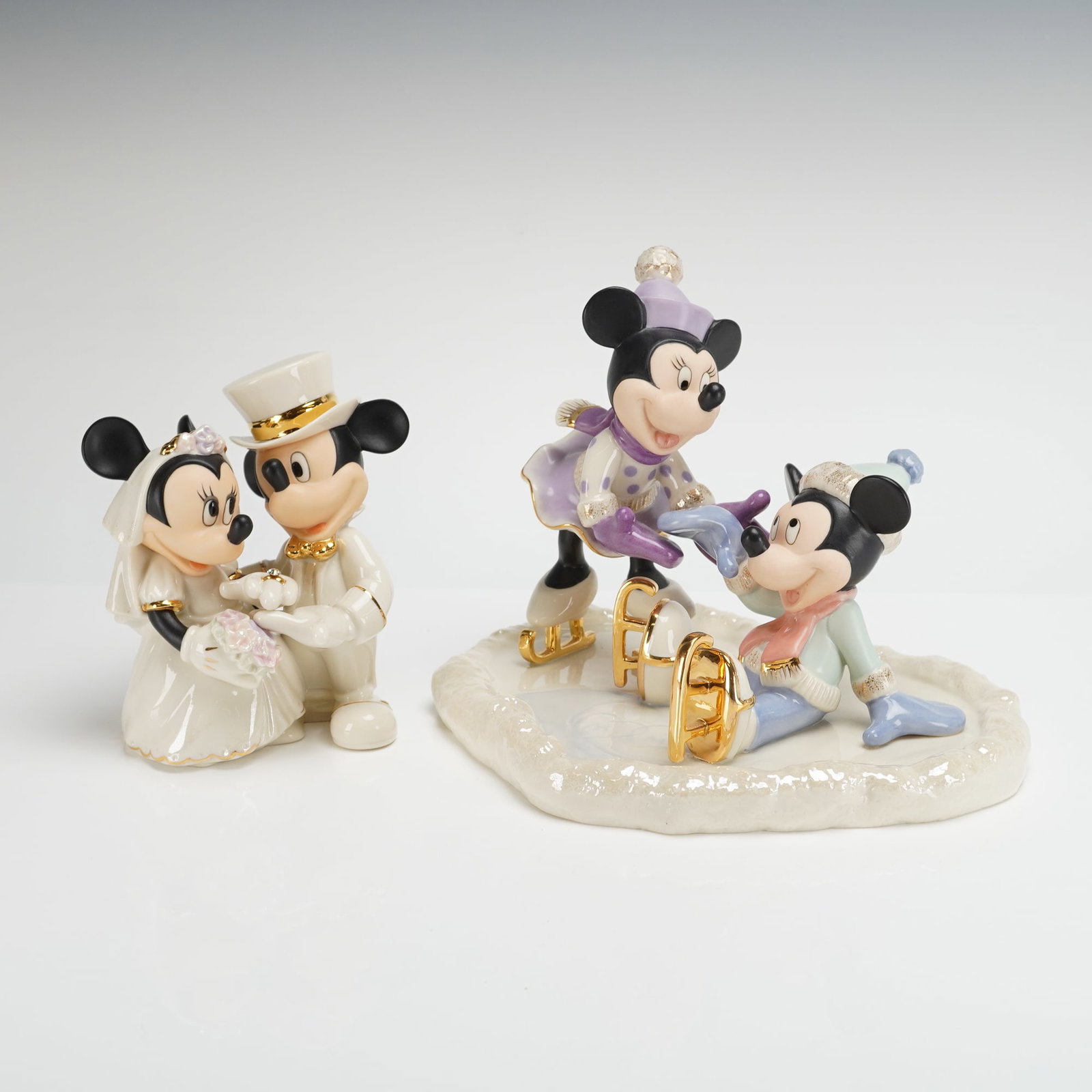 Pair of Lenox Disney Showcase Collection Figurines (1 of 4)