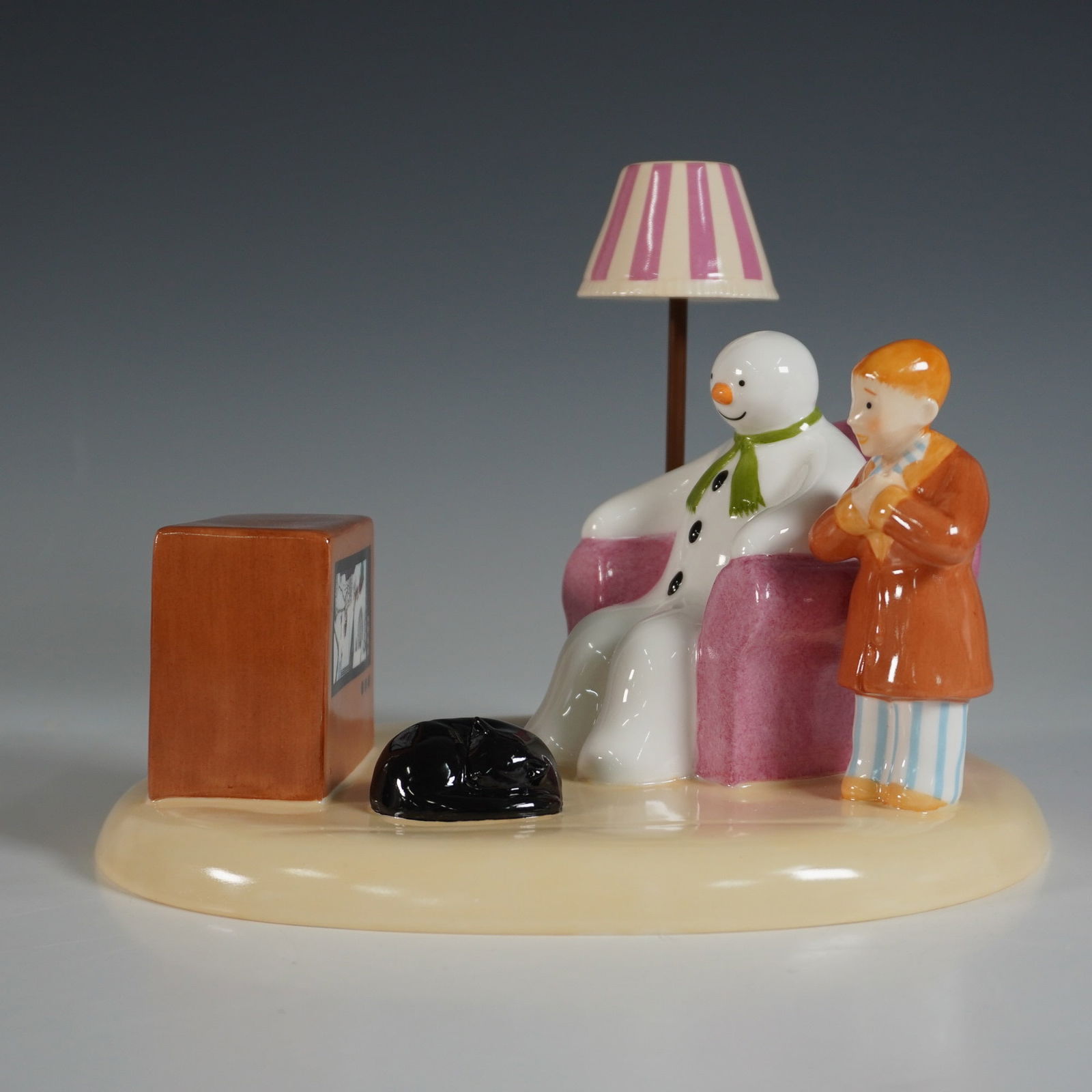 Coalport The Snowman "A Cold Night In" Figurine (1 of 4)