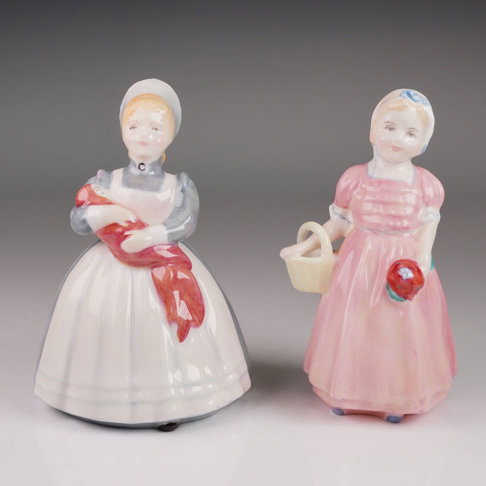 2pc Royal Doulton Figurine Grouping Tinkle Bell HN1677 and Rag Doll HN2142 (1 of 4)