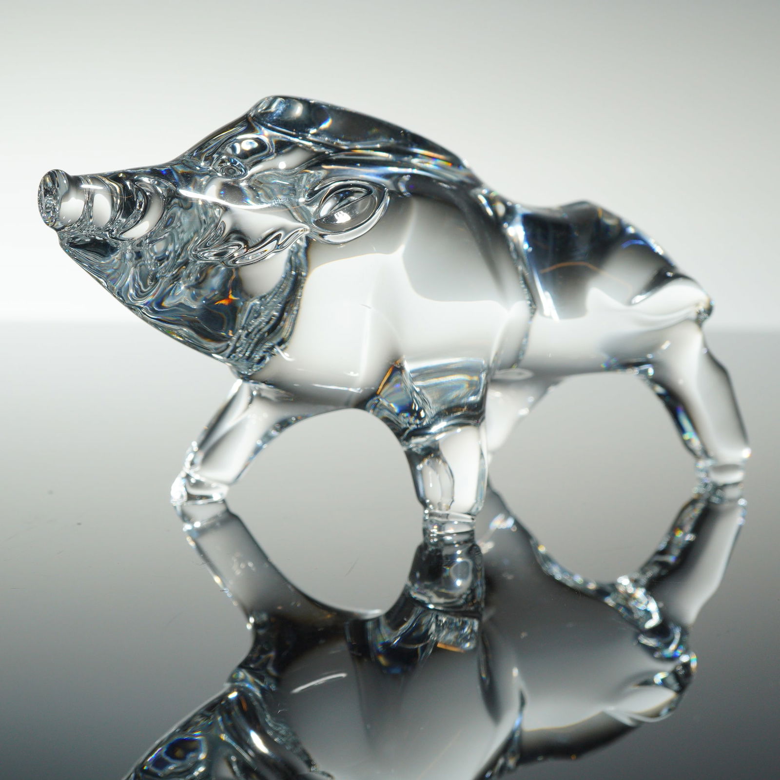 Baccarat Crystal Figurine, Zodiac Boar (1 of 4)