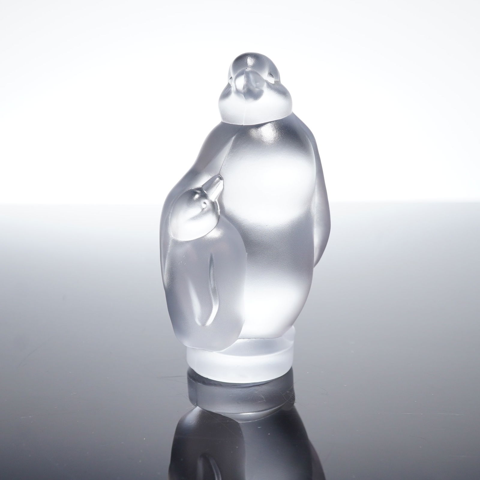 Sevres Frosted Crystal Emperor Penguin Figurine (1 of 4)
