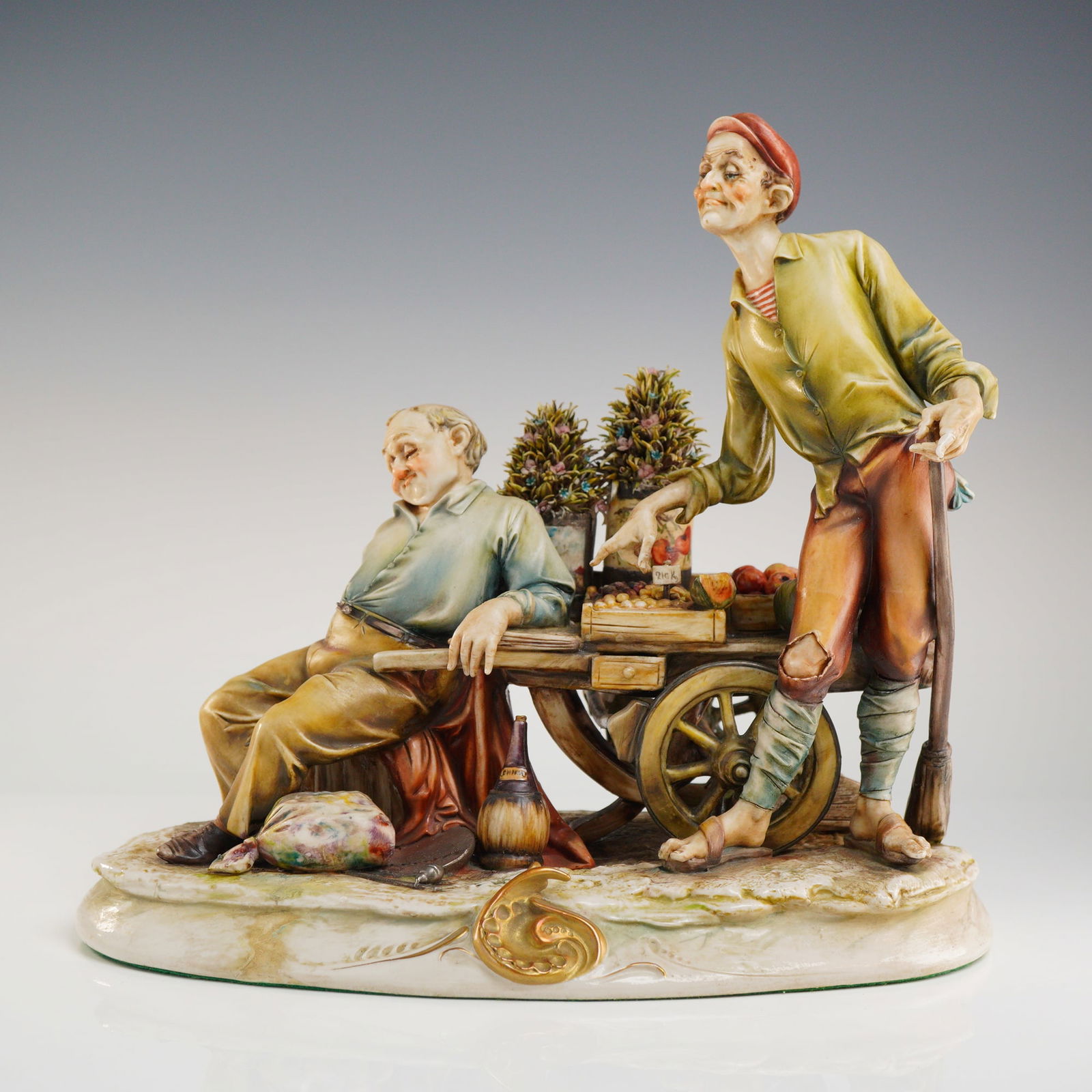 Antonio Borsato Porcelain Figurine, Fruit Seller (1 of 6)