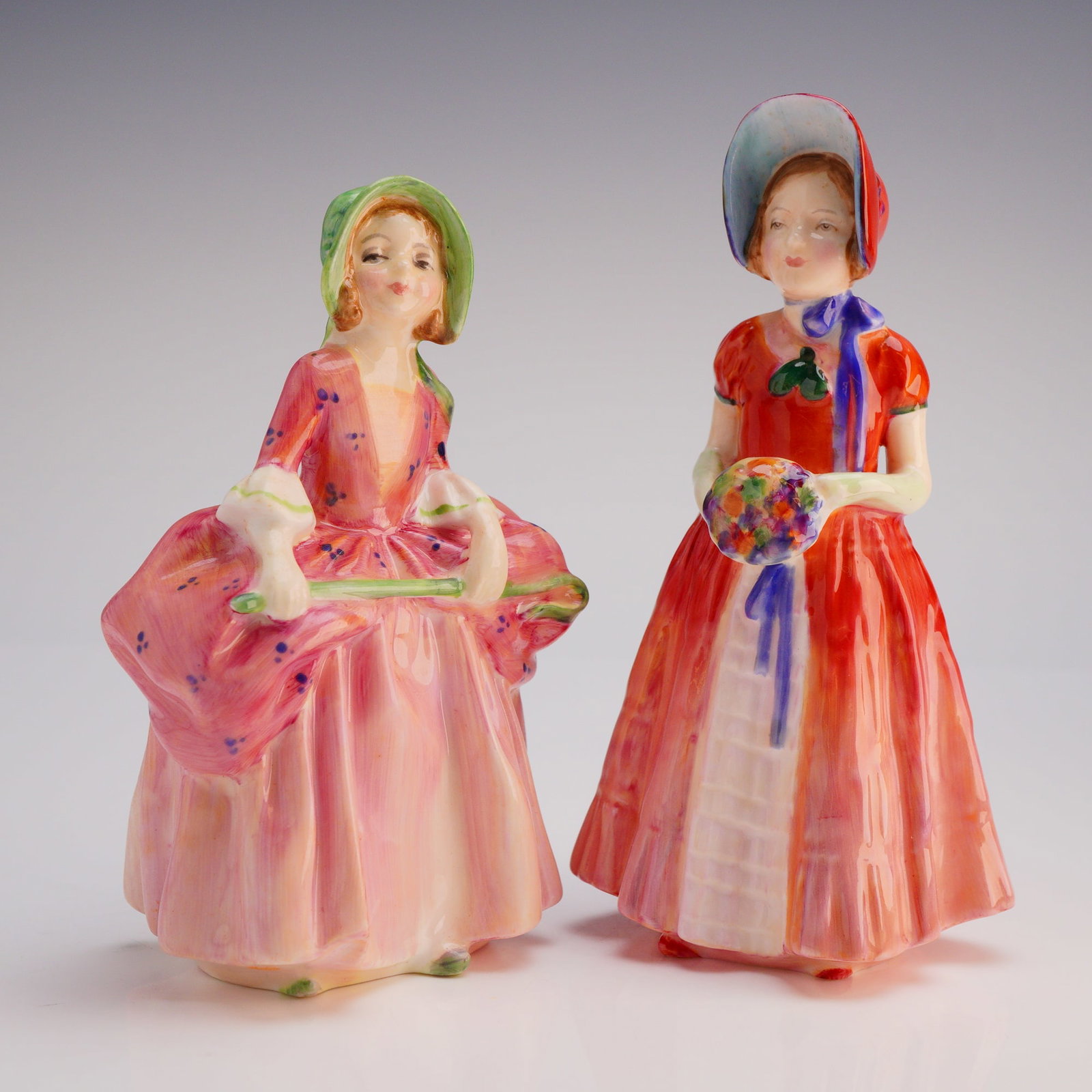 2pc Royal Doulton Figurines Bo Peep HN 1811 and Diana HN 1986 (1 of 4)
