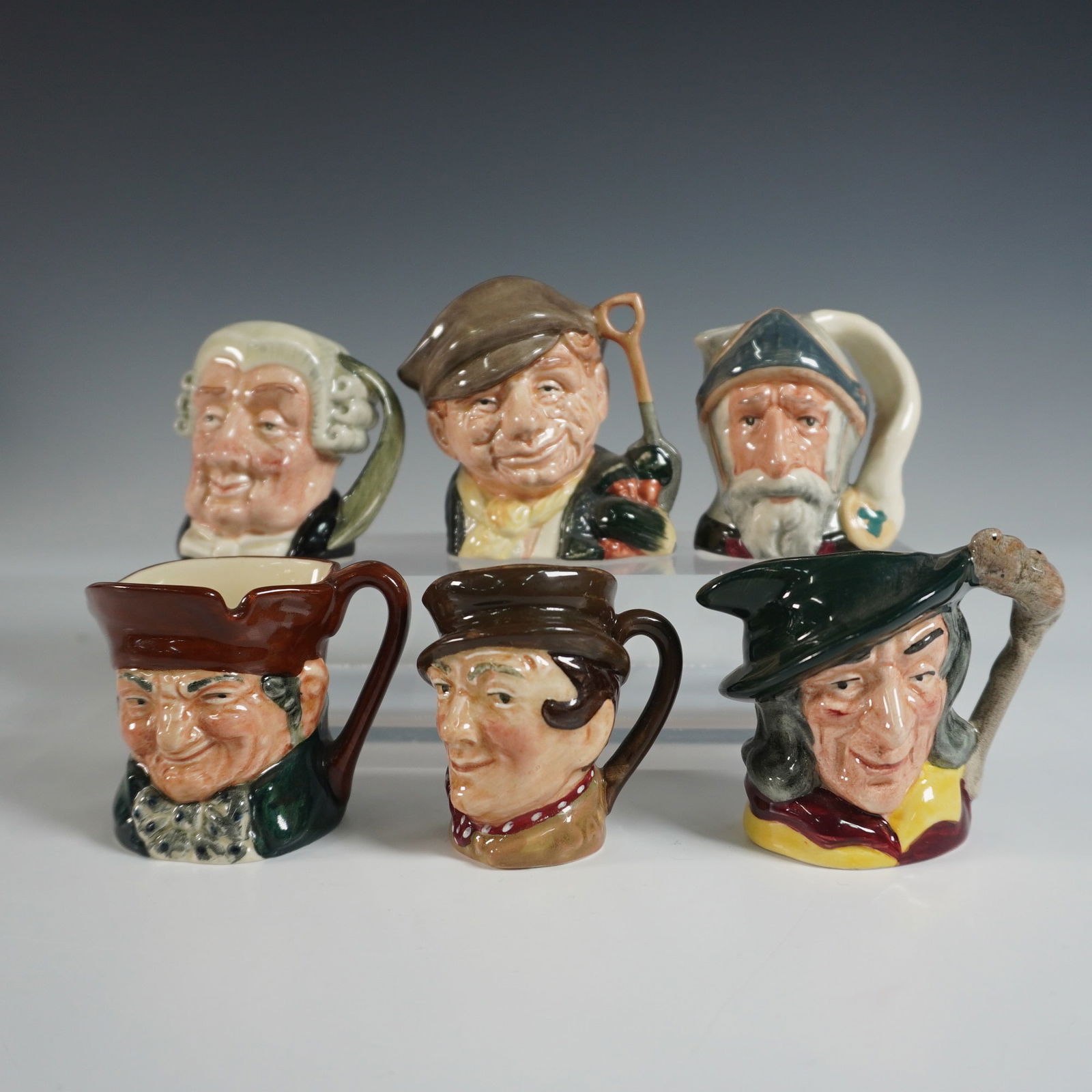 6pcs Royal Doulton Miniature Character Jug Assortment (1 of 4)