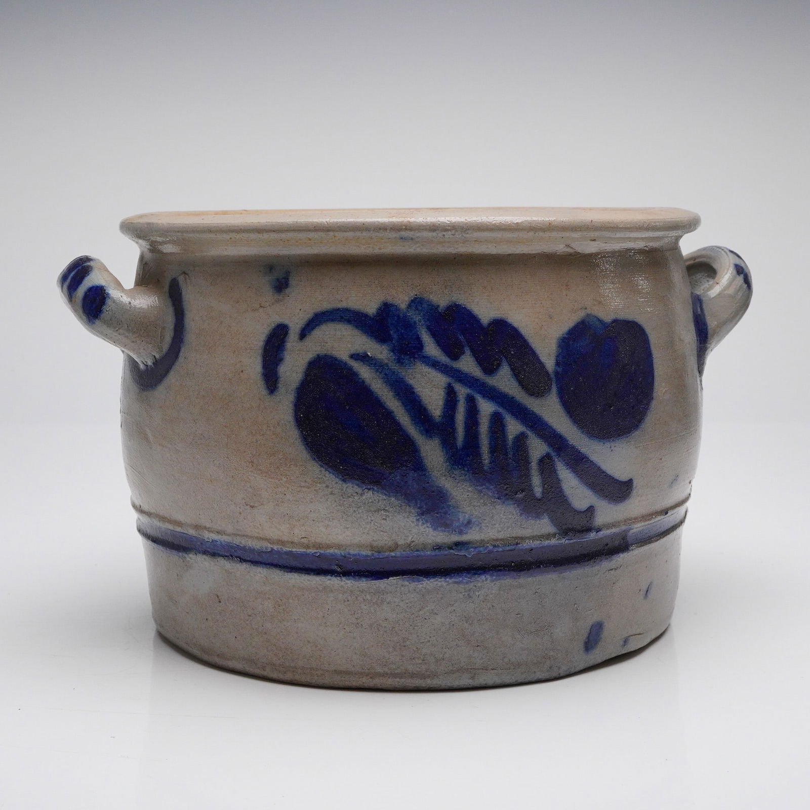 Westerwald Salt Glazed Stoneware Two-Handled Crock (1 of 5)