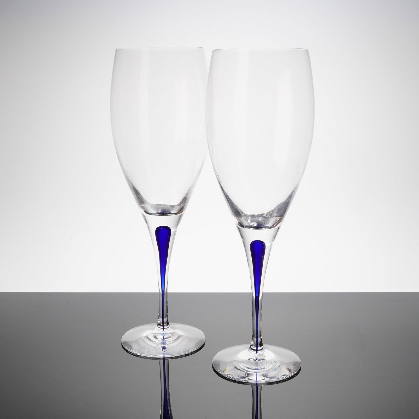 A Pair of Orrefors Intermezzo Crystal Flutes (1 of 4)