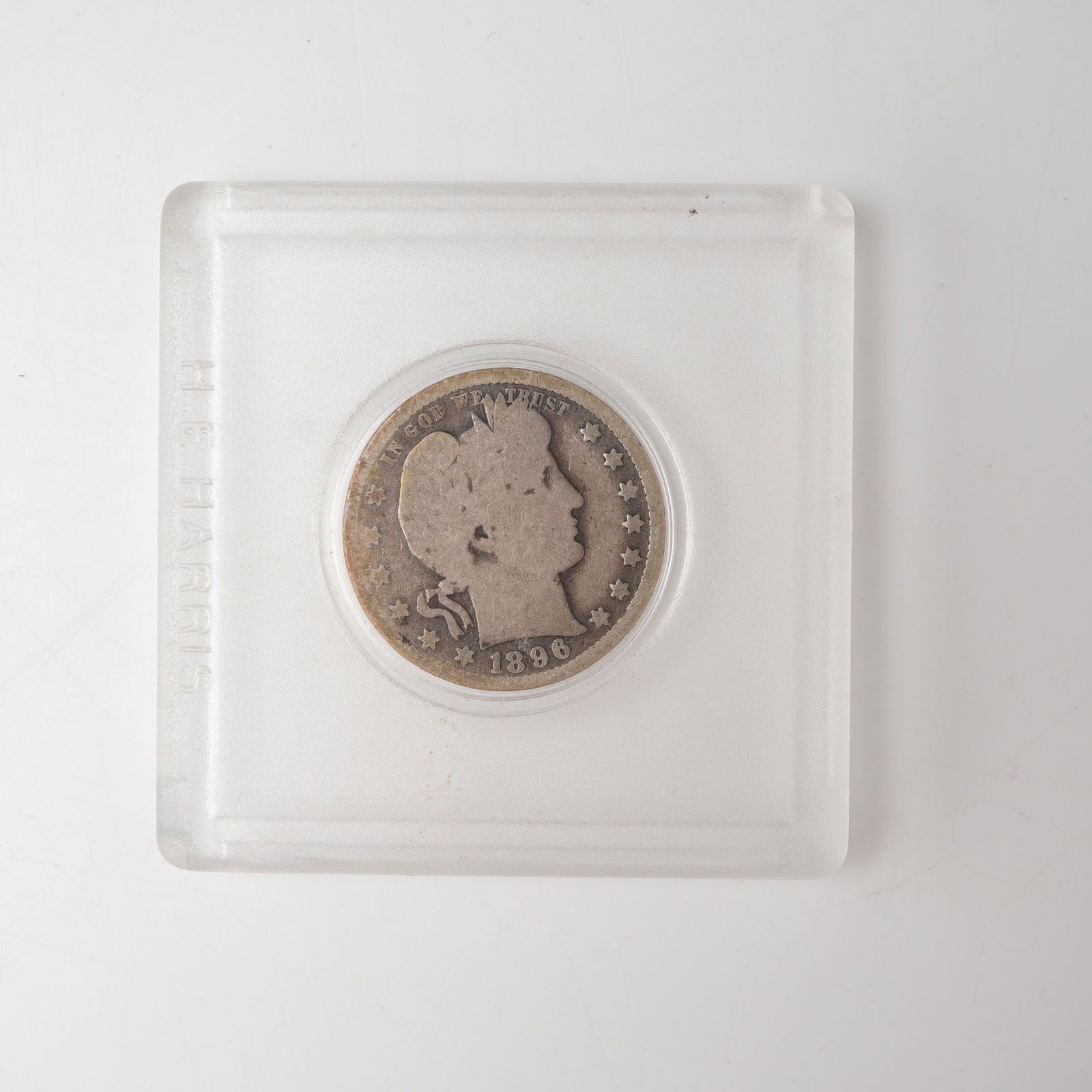 1896-O Barber Quarter Dollar Coin (1 of 2)
