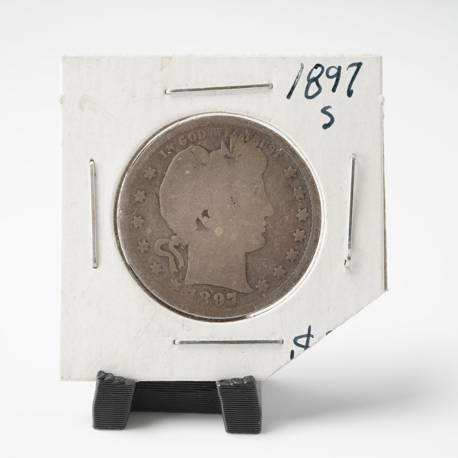 1897-S Barber Quarter Dollar Coin (1 of 4)