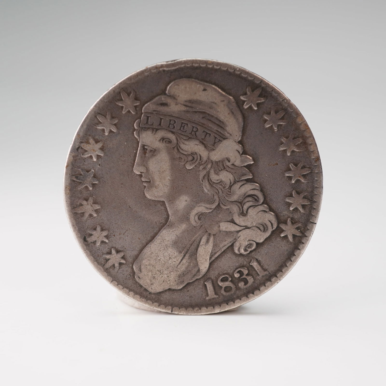 1831-(P) Capped Bust Half Silver Dollar (1 of 2)