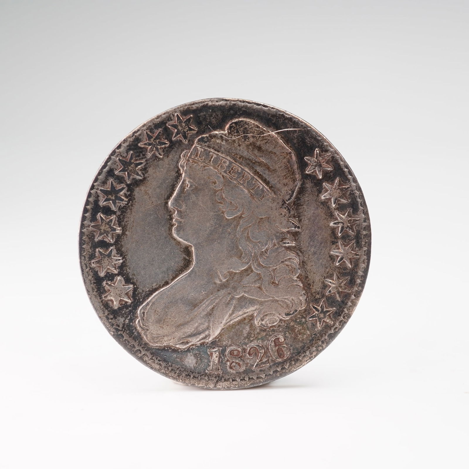 1826-(P) Capped Bust Half Silver Dollar (1 of 2)