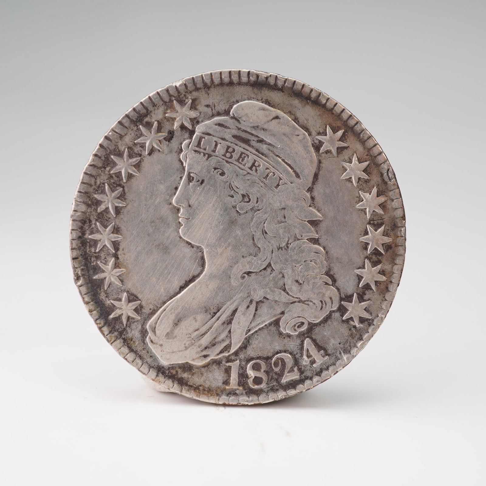 1824-(P) Capped Bust Half Silver Dollar (1 of 2)