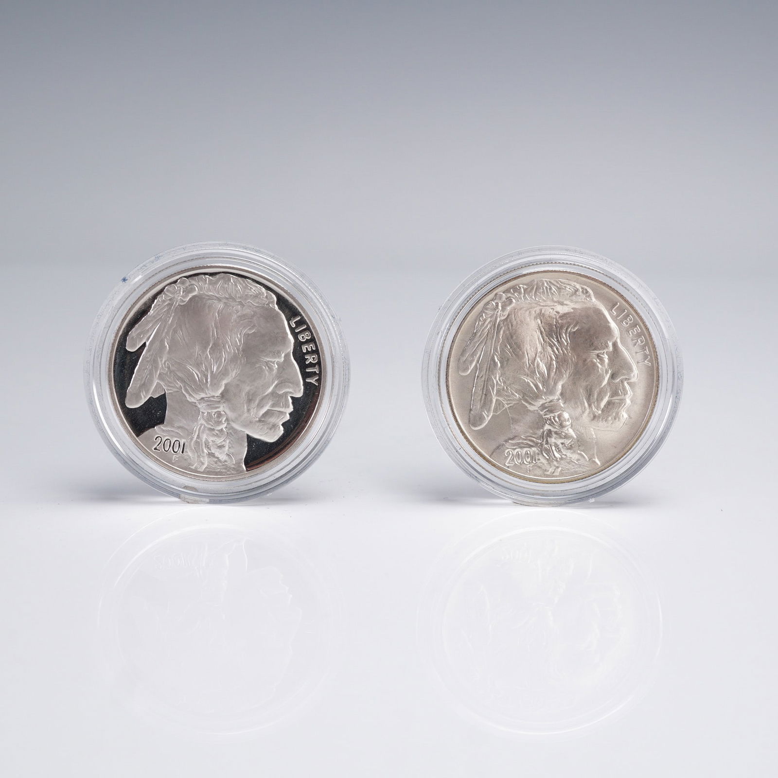 2001-D & P U.S. Mint Silver American Indian One Dollar - NMAI 2 Coin Set (1 of 4)