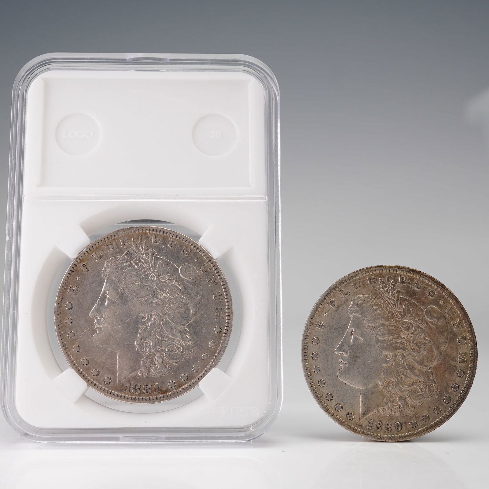 2pc 1881-O to 1889-O Morgan Silver Dollar Coins (1 of 6)