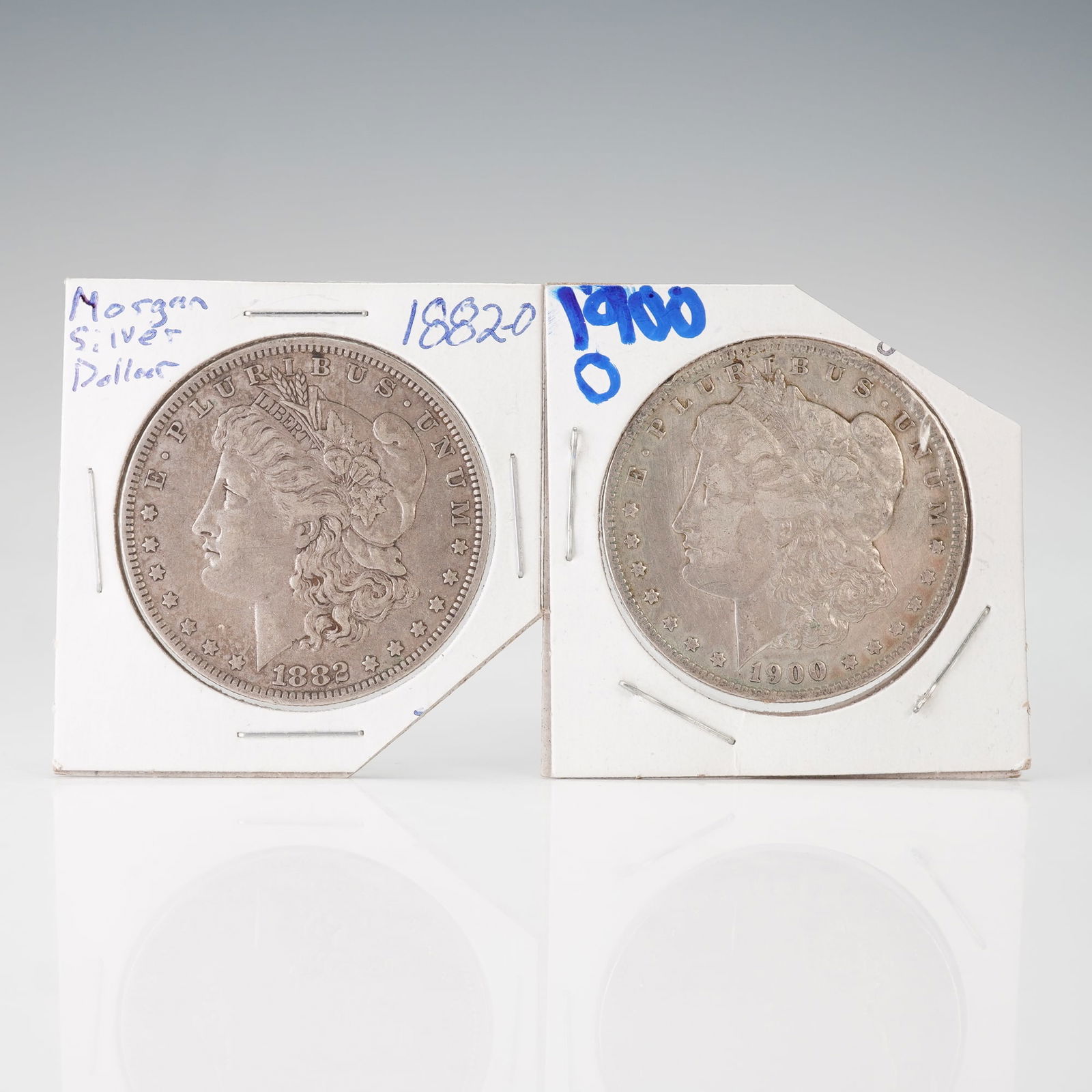 2pc 1882-O and 1900-O Morgan Silver Dollars (1 of 2)