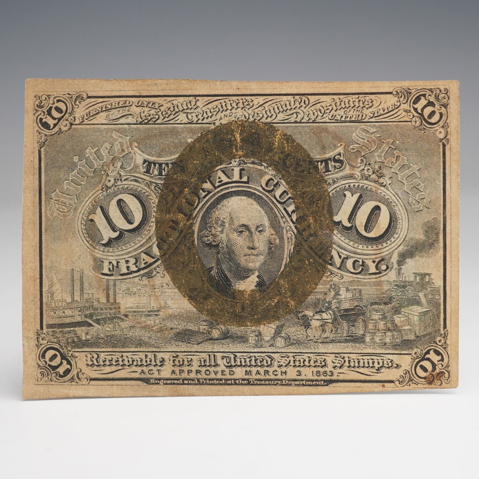 1863 U.S. Fractional Currency Ten Cents - Second Issue (1 of 6)
