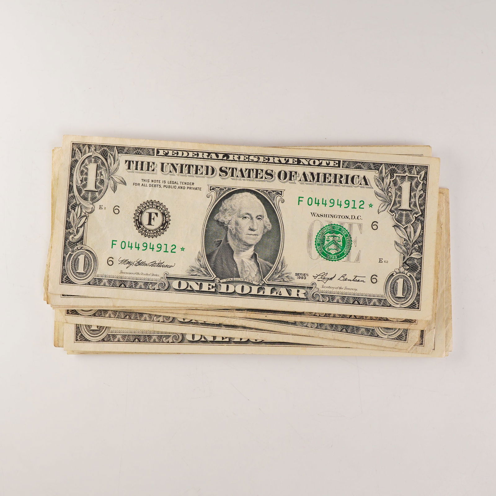 17pc 1977-2003 U.S. Federal Reserve One Dollar Star Notes (1 of 3)