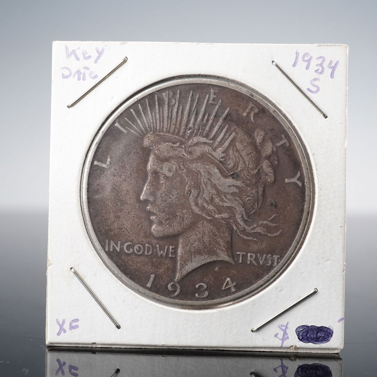 1934-S Peace Dollar Silver Coin (1 of 4)