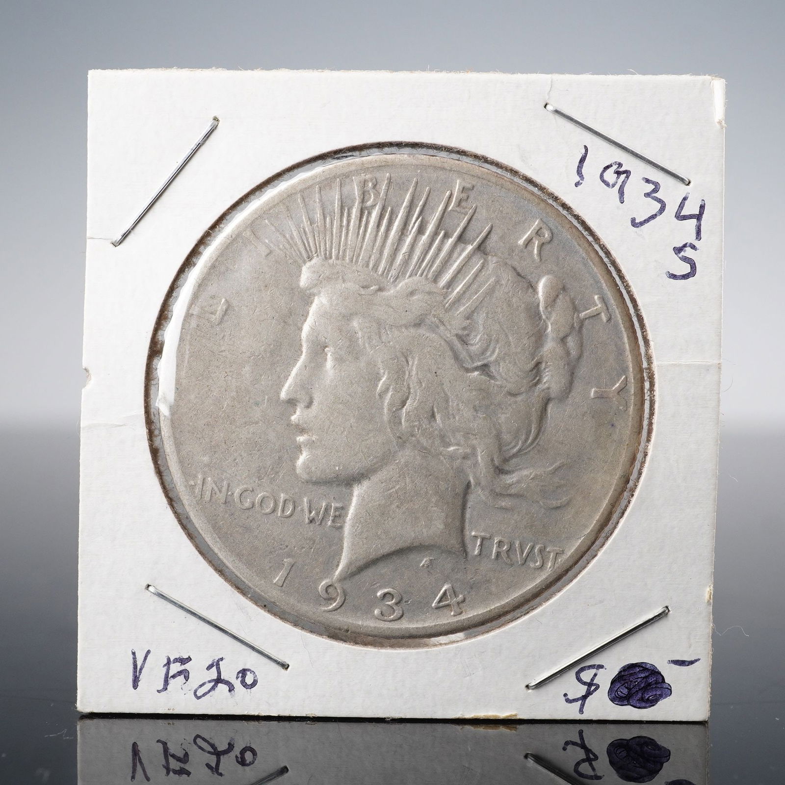 1934-S Peace Dollar Silver Coin (1 of 5)