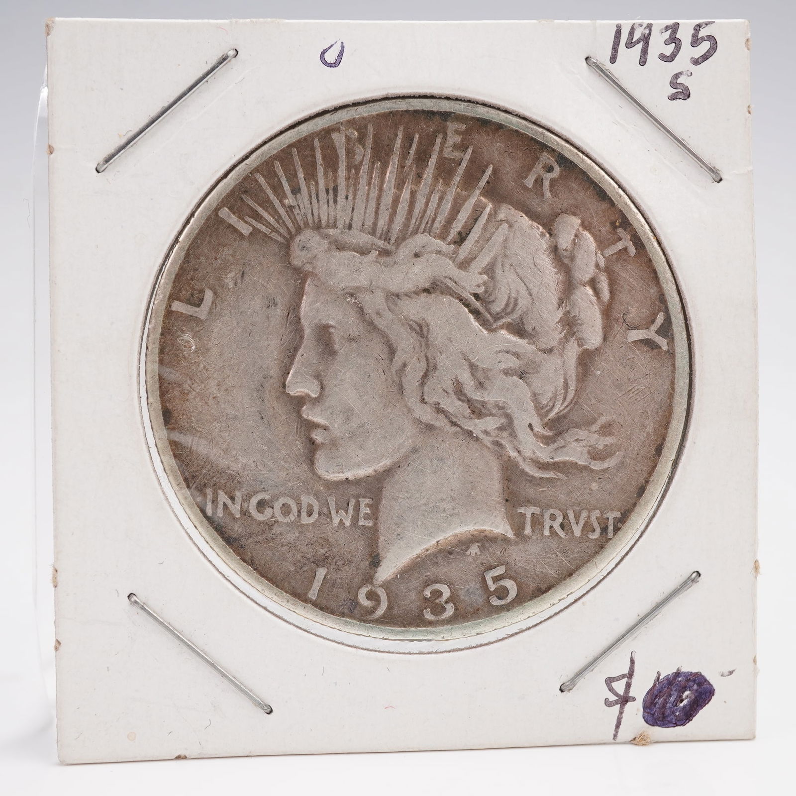 1935 Peace Dollar Silver Coin San Francisco Mint (1 of 2)