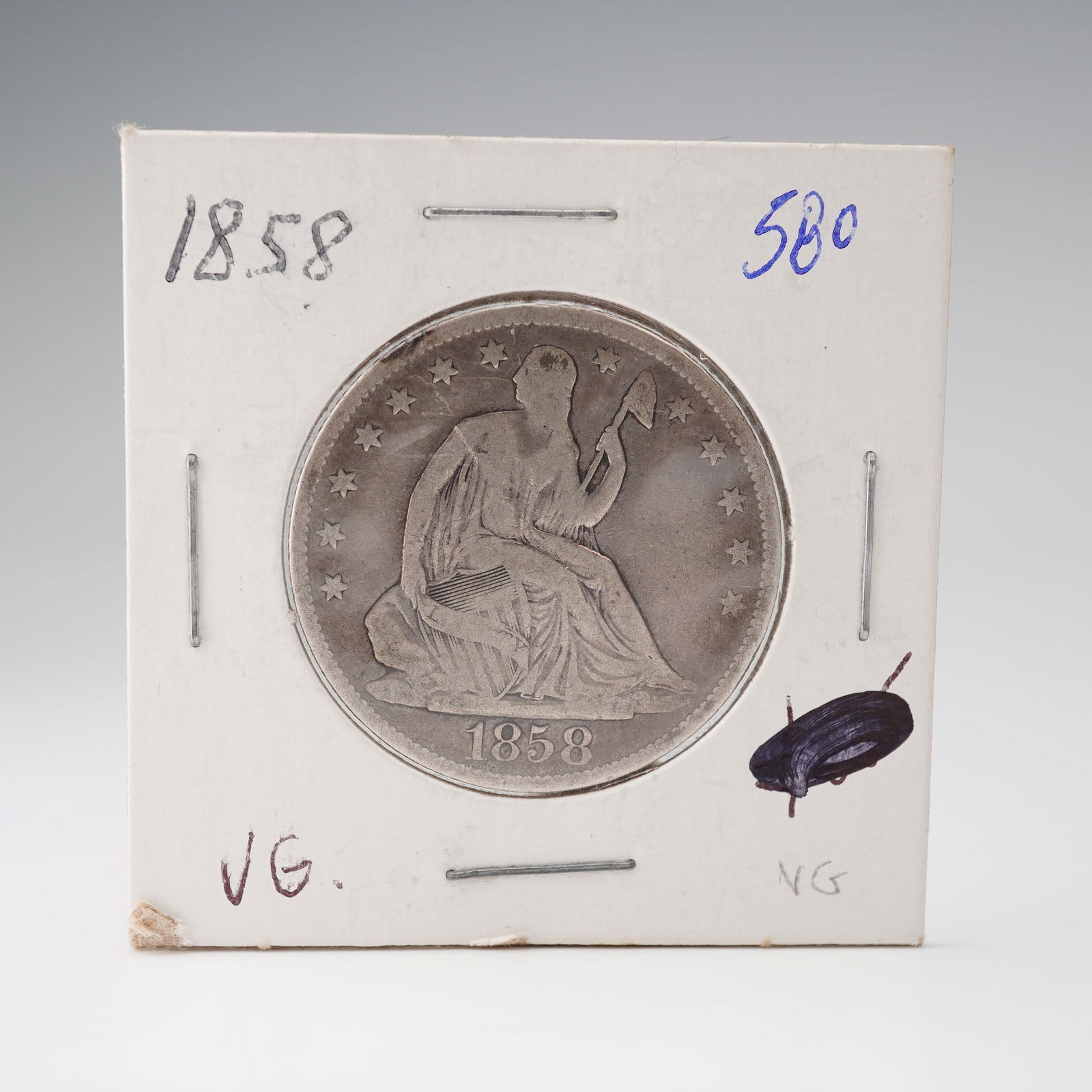 1858-O Seated Liberty Half Dollar (1 of 2)