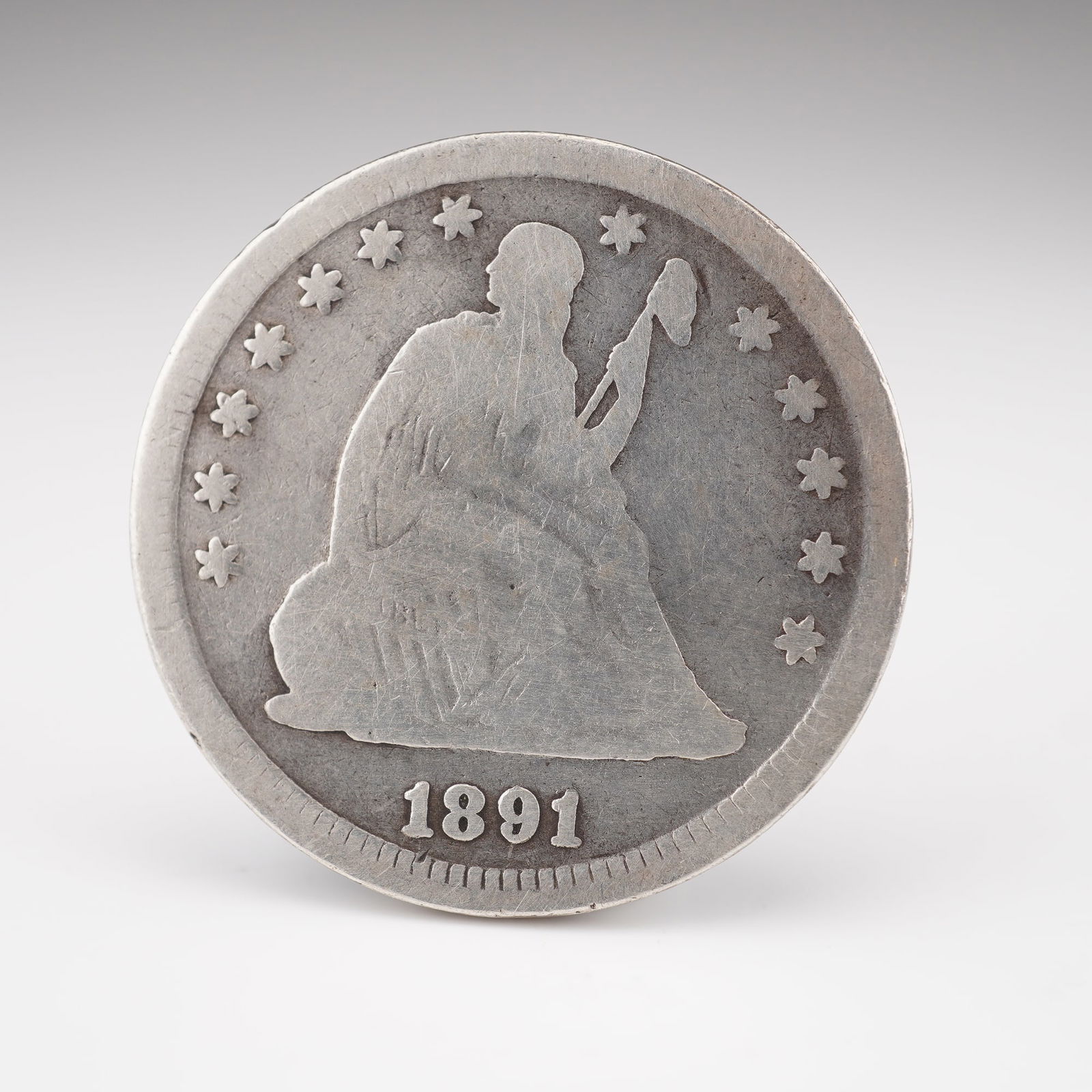 1891 Seated Liberty Quarter (1 of 3)