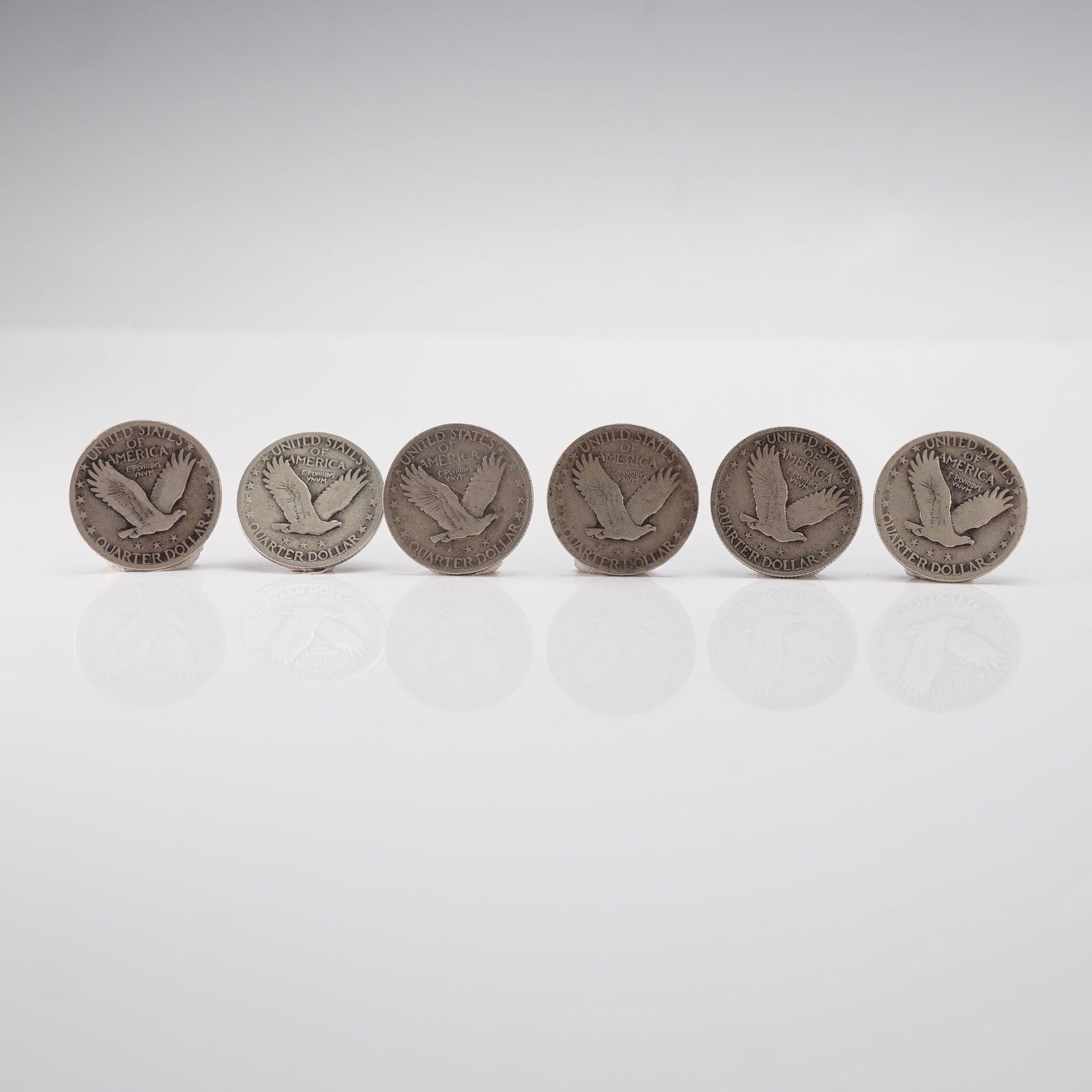 6pc 1925 to 1930 Standing Liberty Quarter Coins (1 of 2)