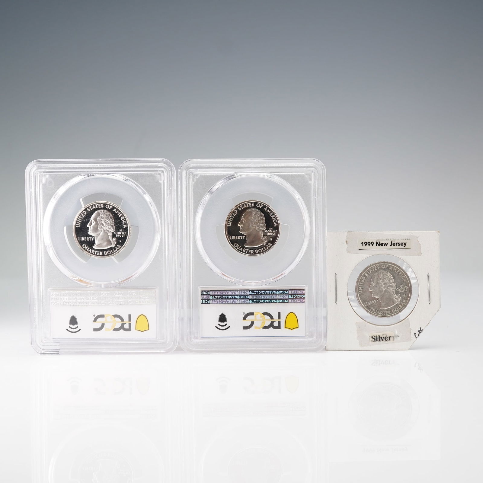 3pc 1999-S PCGS Graded and Ungraded Washington Quarters (1 of 4)