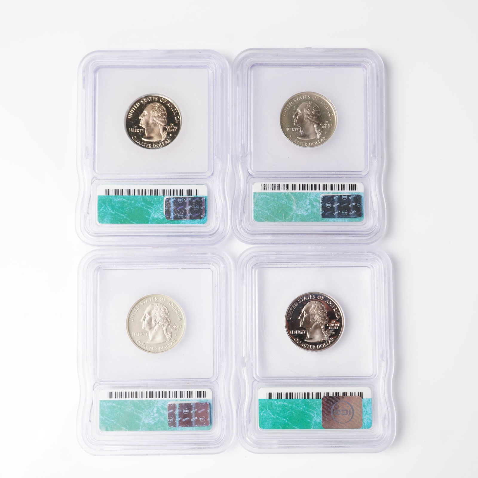 4pc 2003-S, 2005-S, & 2006-S State Washington Quarters ICG Graded PR70 DCAM (1 of 7)