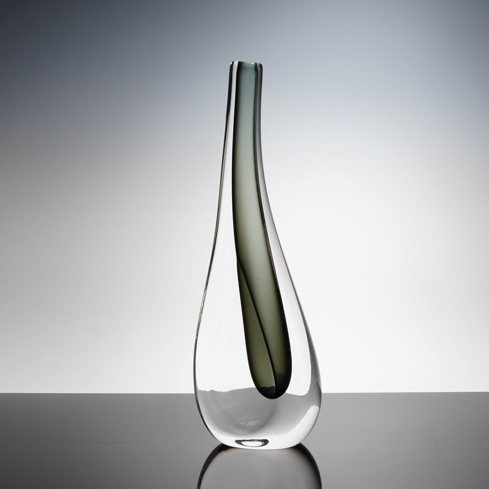 Nils Landberg for Orrefors Sommerso Glass Vase (1 of 4)