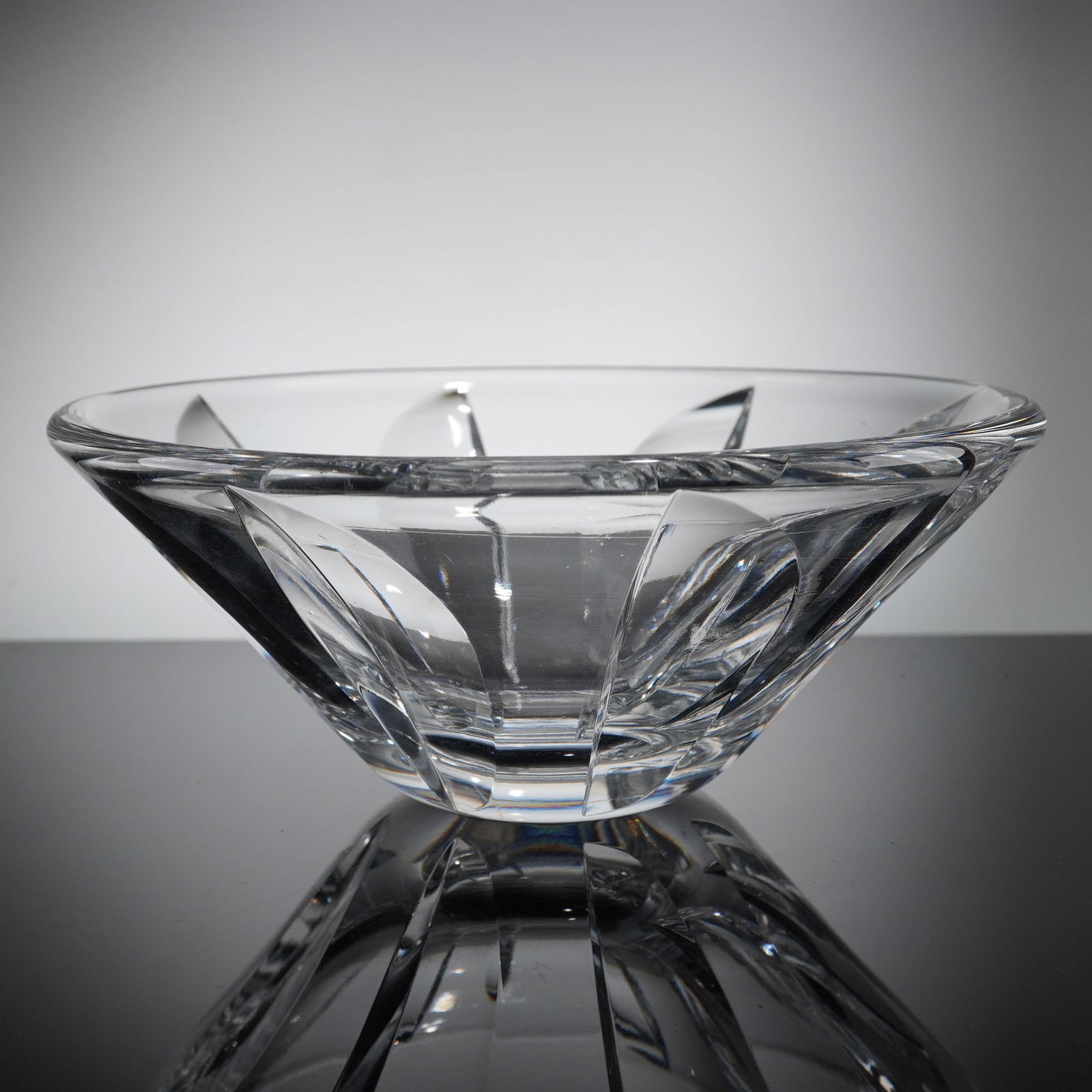 Orrefors Modernist Cut Crystal Bowl (1 of 3)