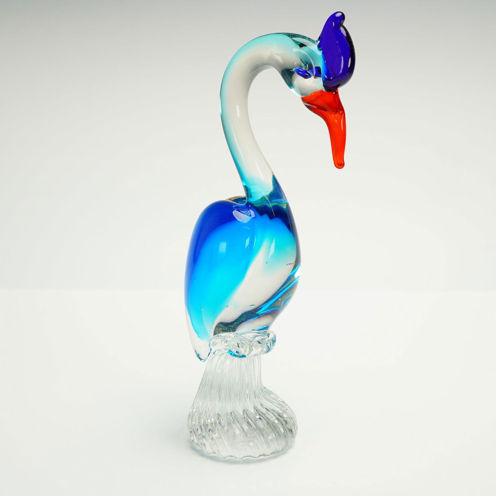 Art Glass Crane Figurine (1 of 3)
