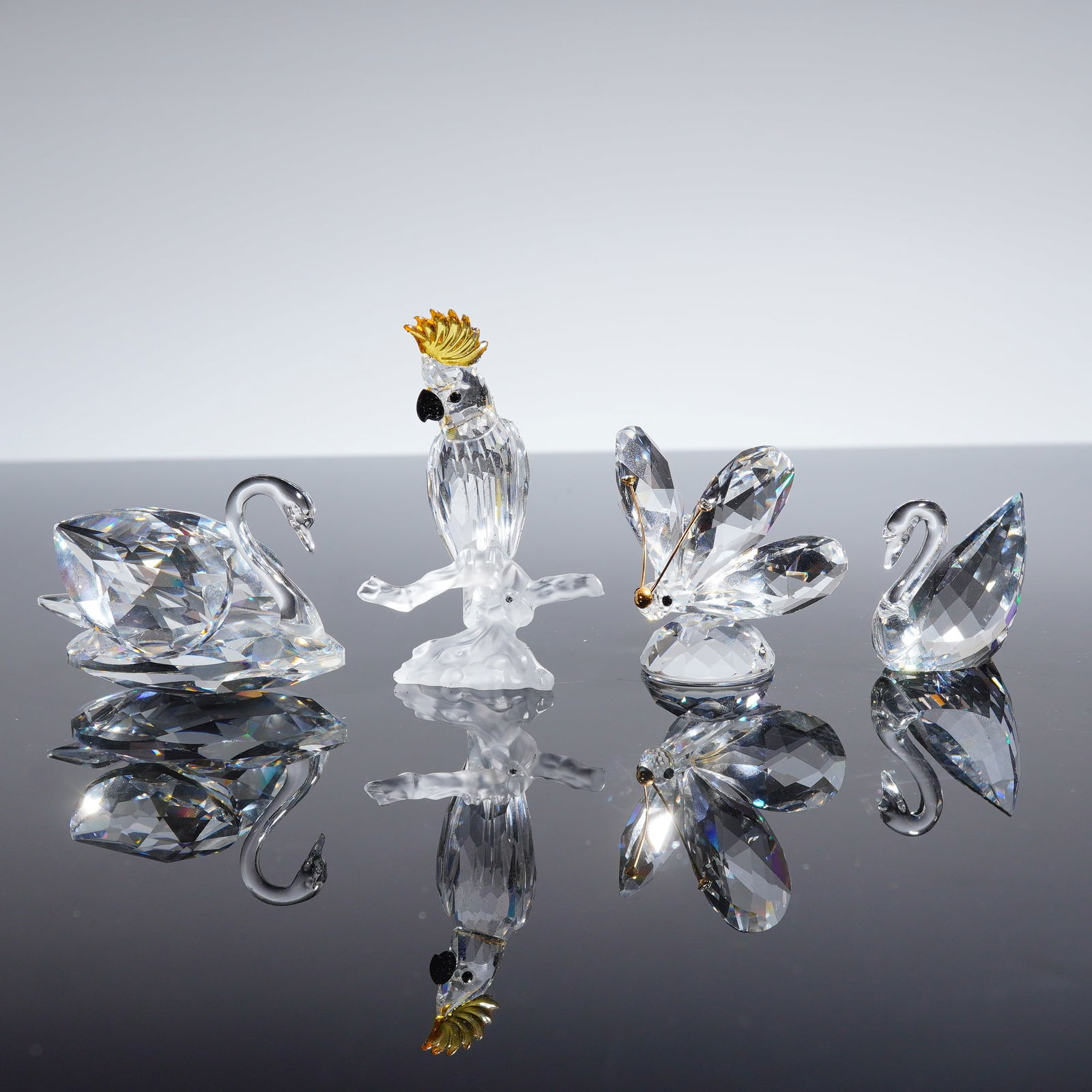 A Collection of 4 Swarovski Silver Crystal Figurines (1 of 4)