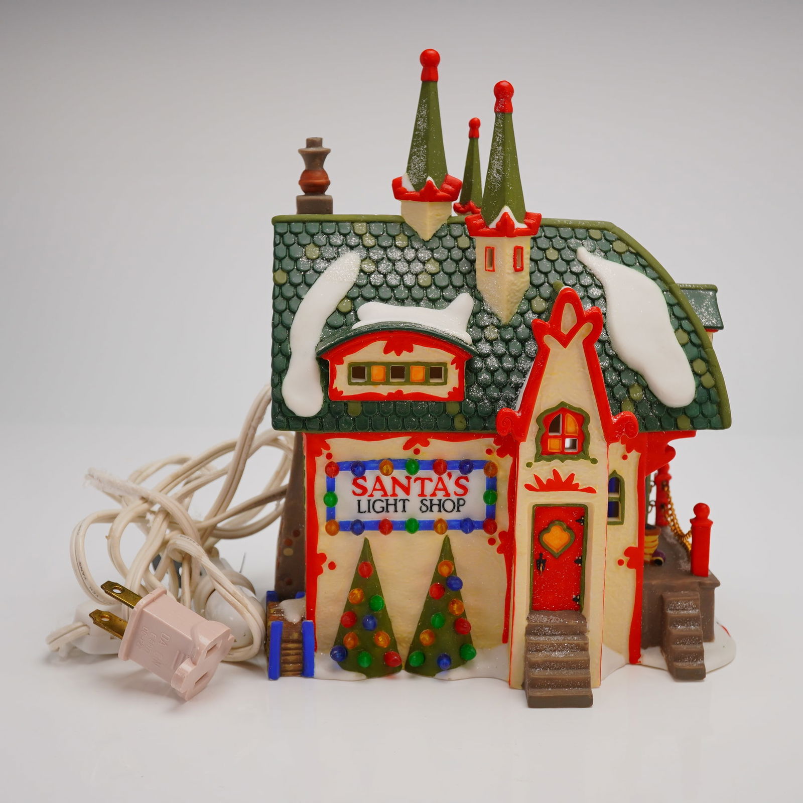 Dept 56 North Pole Santas Light Shop Building (1 of 5)
