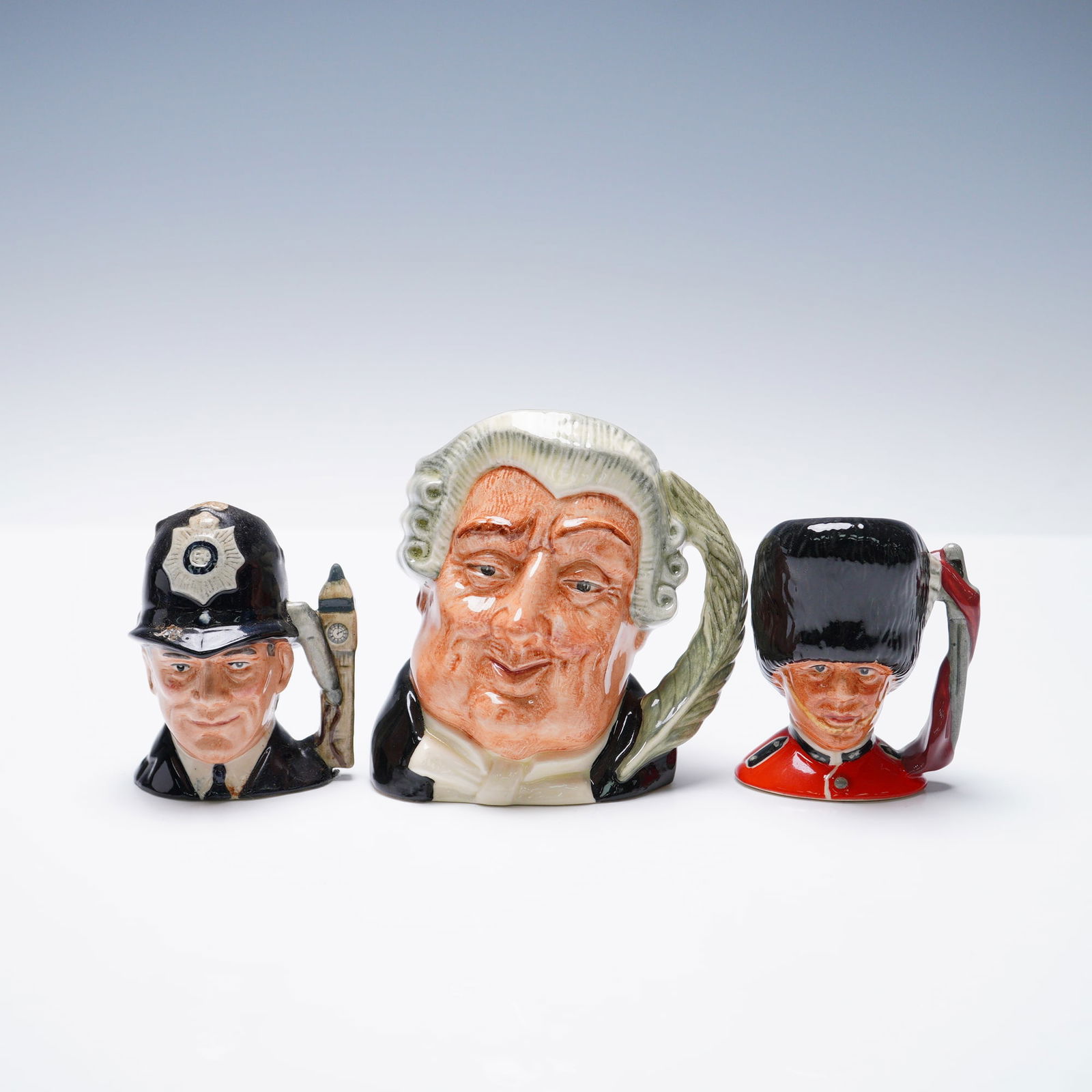 3pc Royal Doulton Character Jugs, Icons of British Authority (1 of 3)