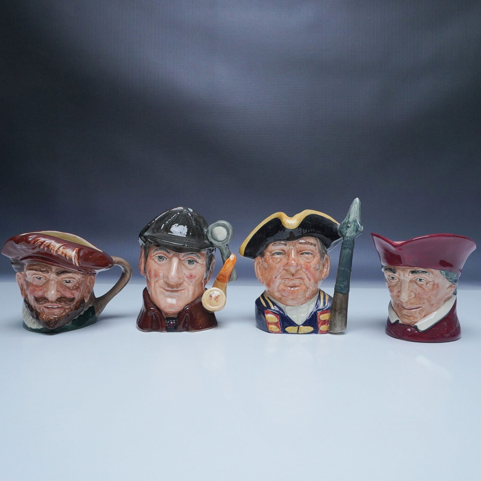 4pc Royal Doulton Character Jug Set, Various Figures (1 of 6)