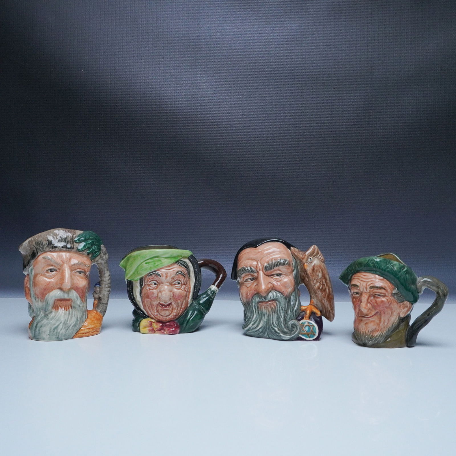 4pc Royal Doulton Small Character Jug Grouping (1 of 5)