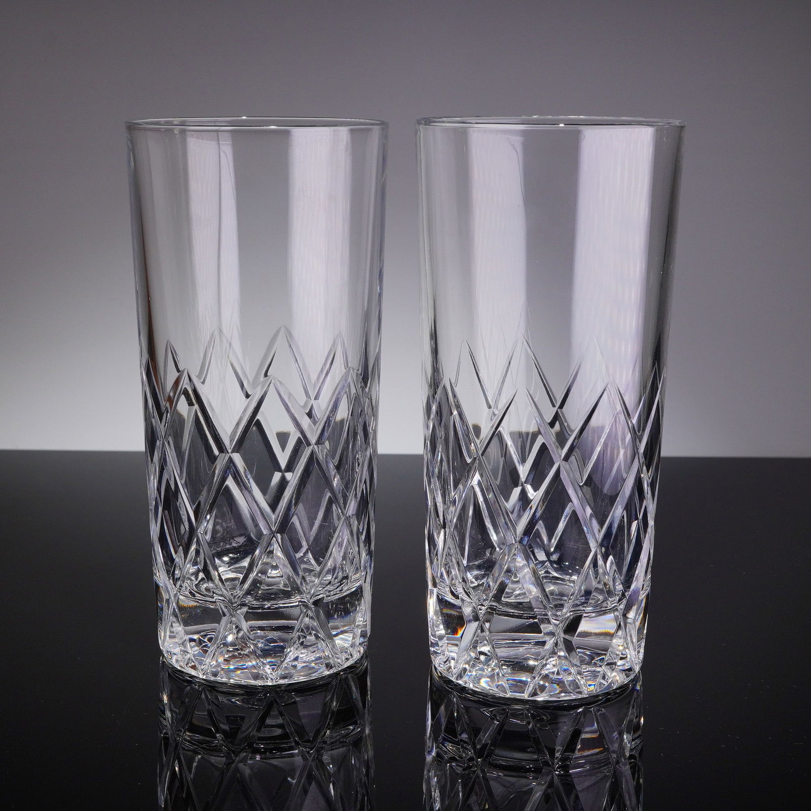 A Pair of Orrefors Sofiero Crystal Highball Glasses (1 of 4)