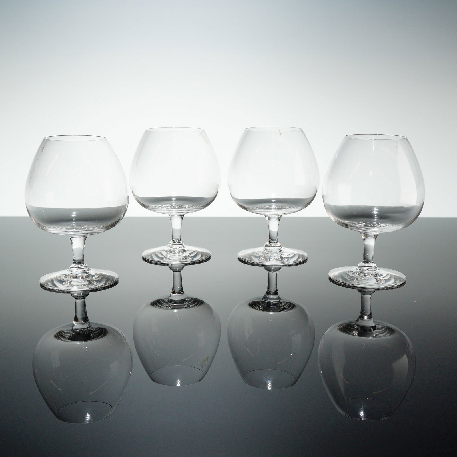 Set of Four Orrefors Crystal Cognac Snifter Glasses (1 of 4)