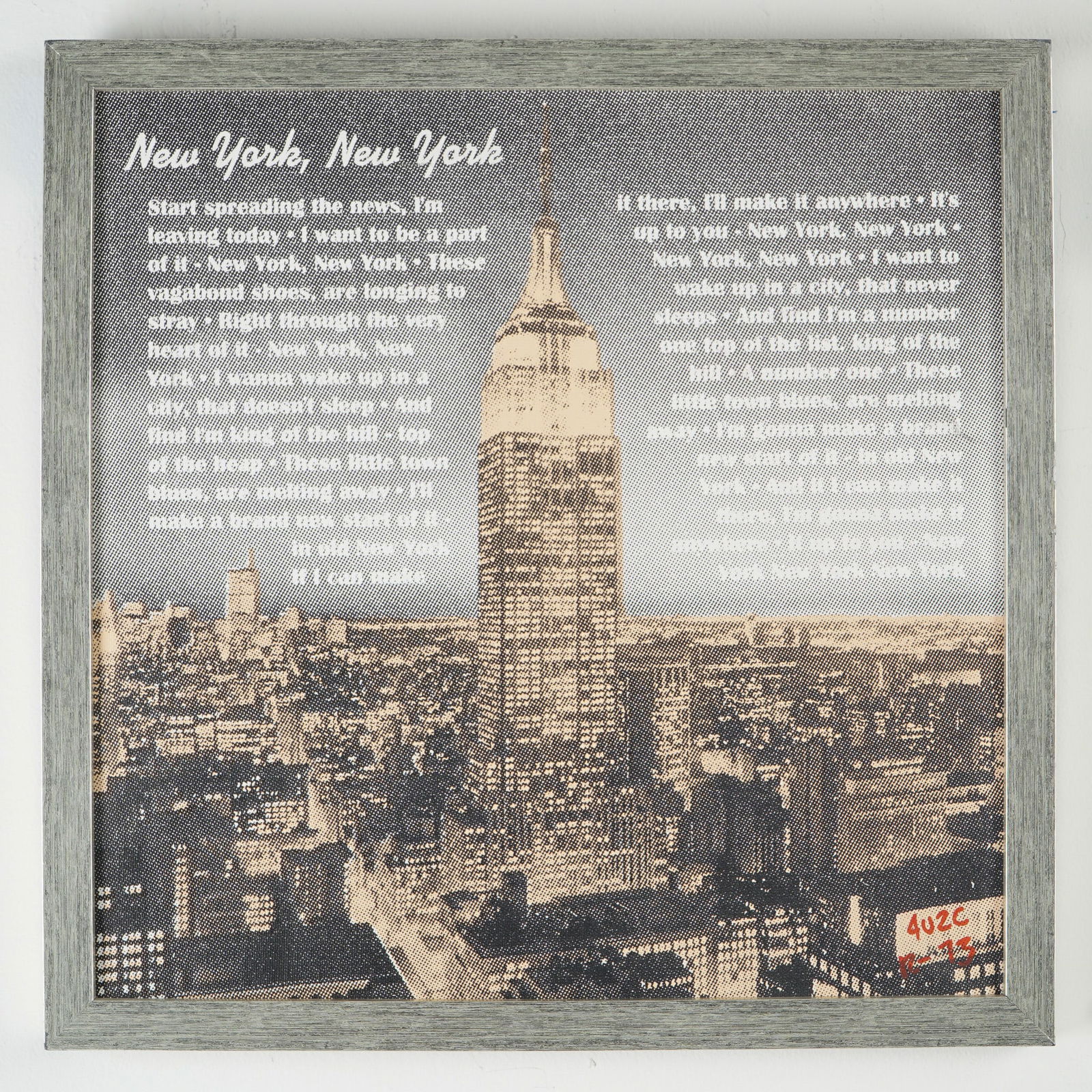 Ringo, Silkscreen on Canvas, New York New York - Hand Signed (1 of 8)