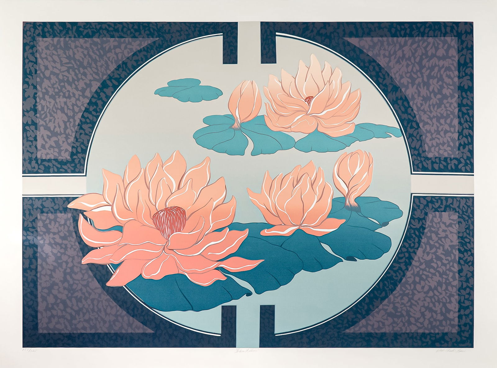 Tricia Cheek-Law, Lithograph on Paper, Libra Lillies, Signed & Numbered (1 of 4)