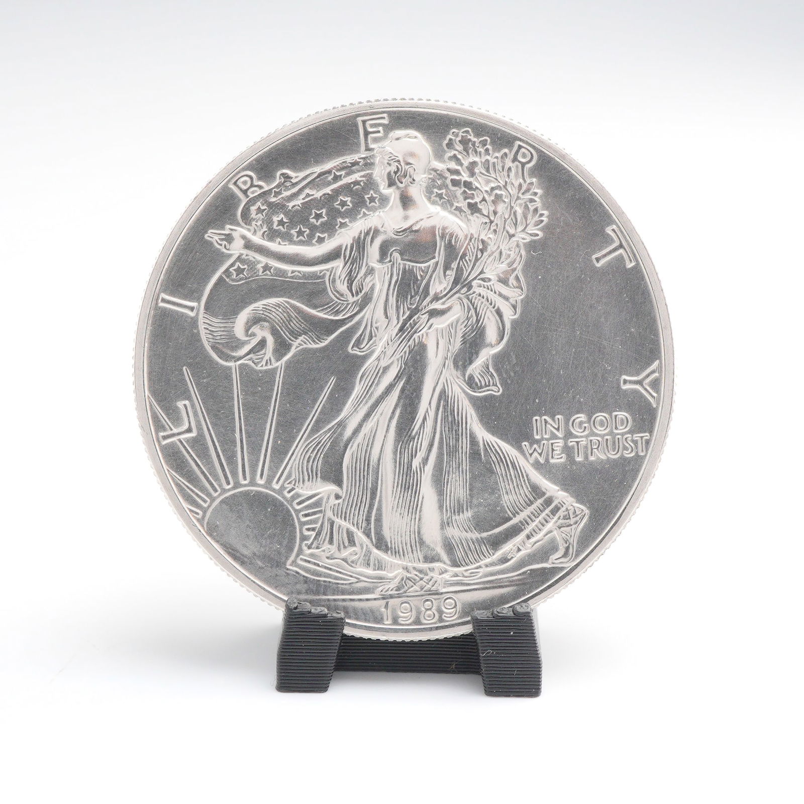 1989 American Eagle 1 oz Fine Silver Dollar Coin (1 of 4)