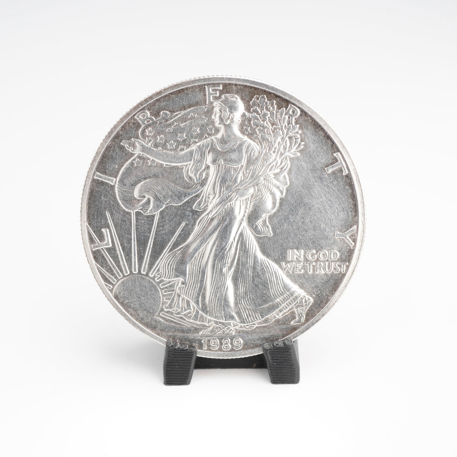 1989 American Eagle 1 oz Fine Silver Dollar Coin (1 of 4)