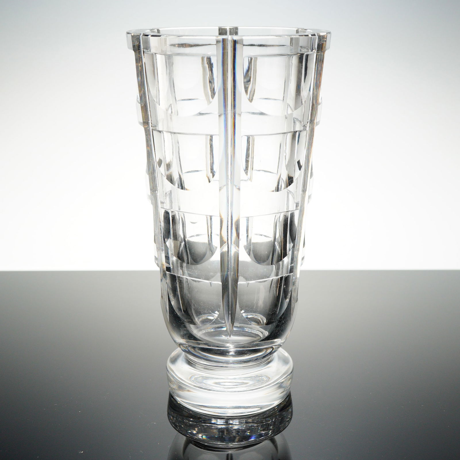 Simon Gate for Orrefors Thousand Windows Cut Crystal Vase (1 of 3)