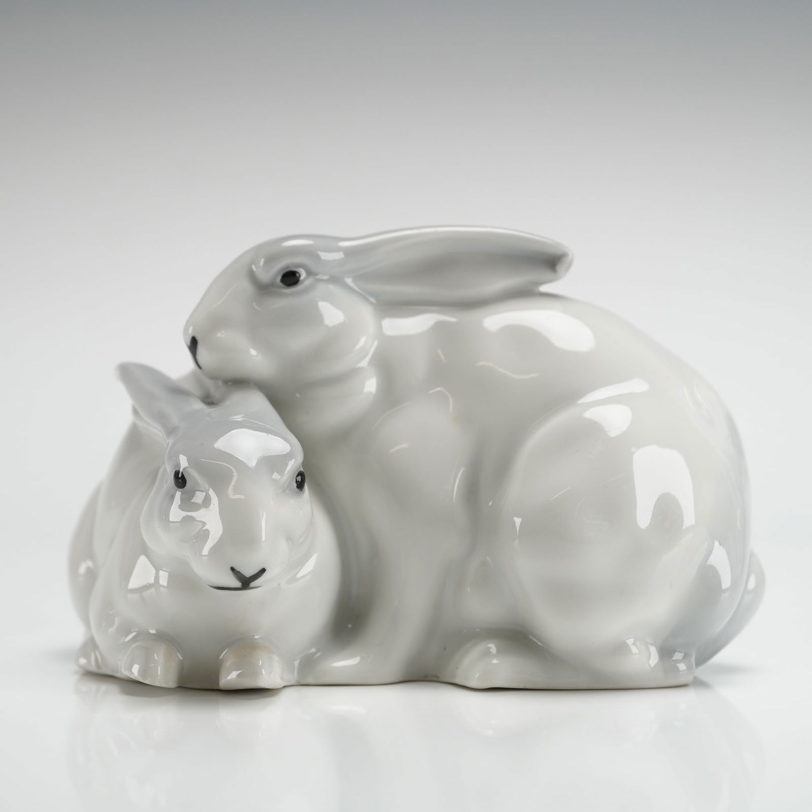 Gerold Porzellan Bavaria Porcelain Two Rabbits Figurine (1 of 3)