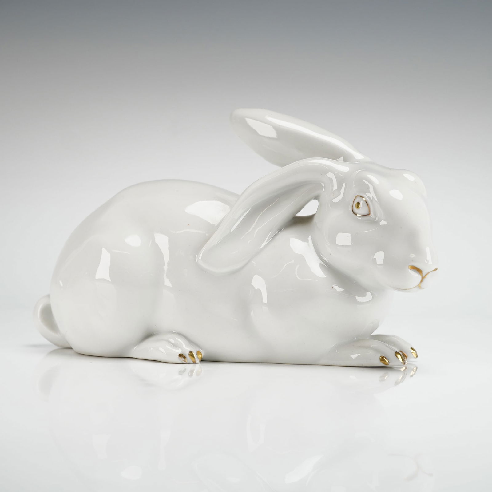 Neu Tettau Bavaria Porcelain Resting Rabbit Figurine (1 of 3)