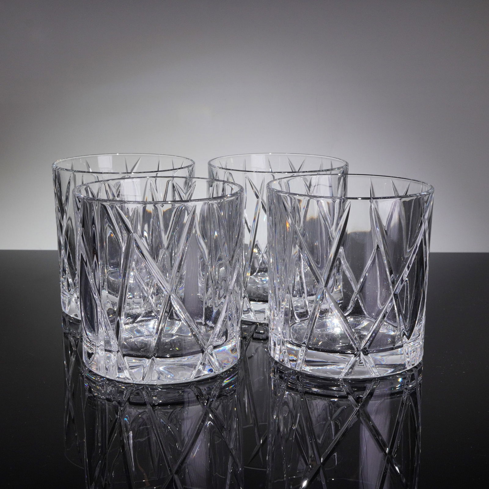 4 Orrefors City Crystal Double Old Fashioned Glasses (1 of 5)